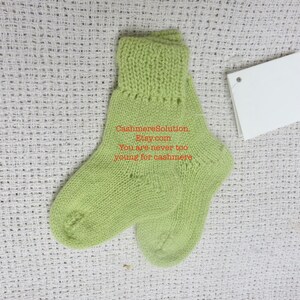 100% Cashmere Baby Socks 0-12M Shipp in 3 days Free Shipping in US image 4
