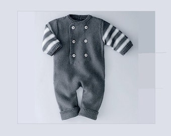 100% Cashmere Baby Romper/Overall with Long Sleeves