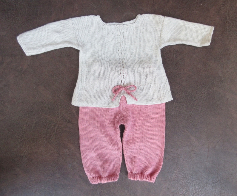 Two Piece Set for Baby Girl CashmereRamieLinenSilk Blend Pants with T-Shirt