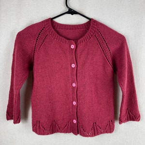 Girls' Knit 100% Cashmere Jacket/ Cardigan image 1