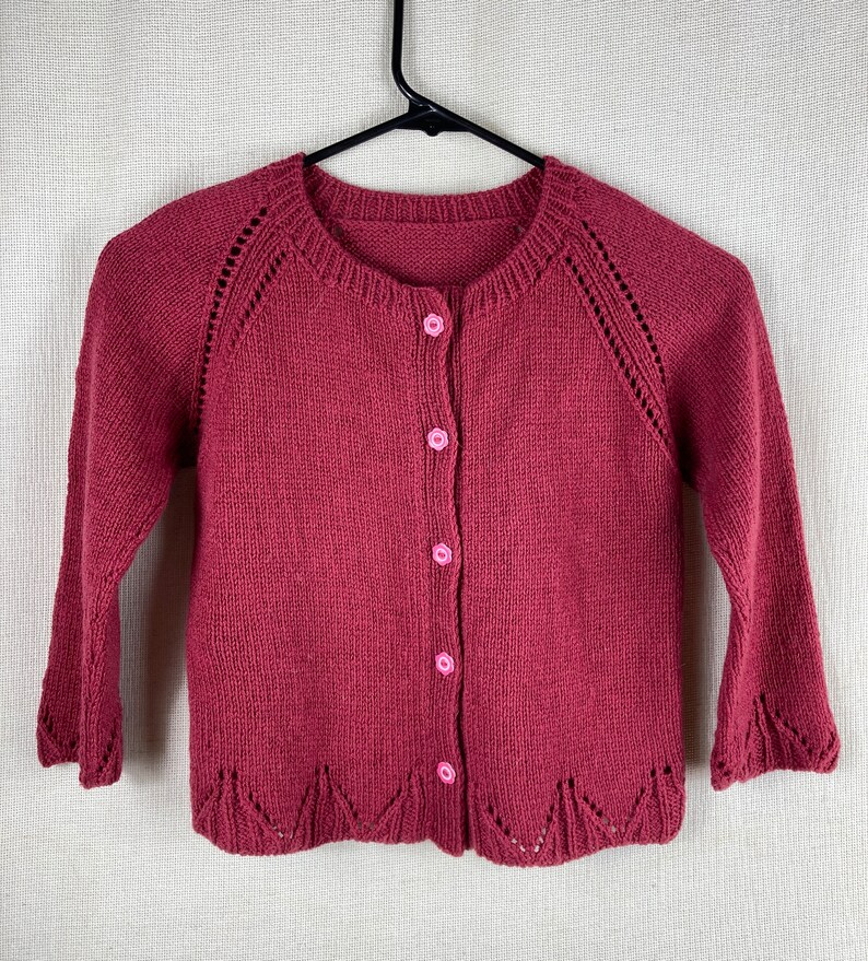 Girls' Knit 100% Cashmere Jacket/ Cardigan image 1