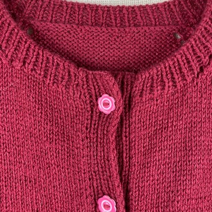 Girls' Knit 100% Cashmere Jacket/ Cardigan image 2