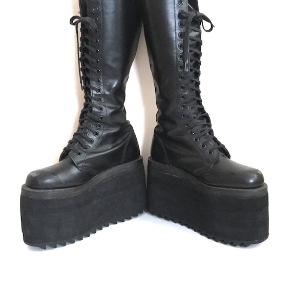 80s platform boots