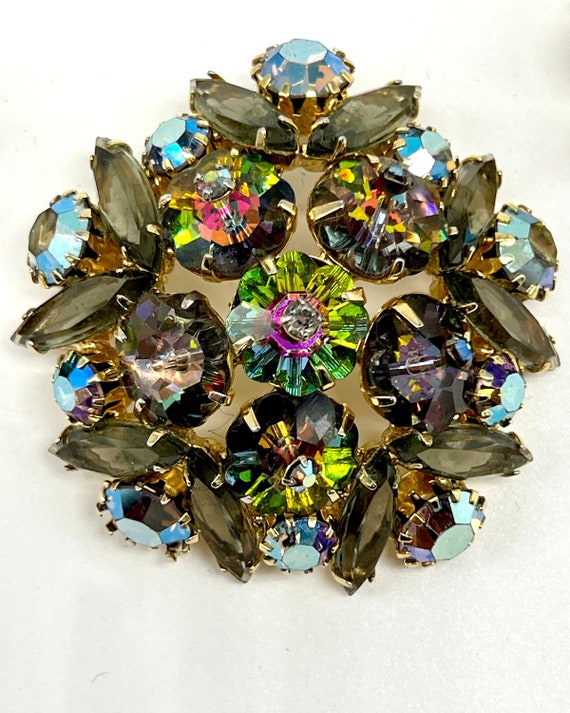 Vintage Oscar Charlin Brooch and Matching Earring… - image 2