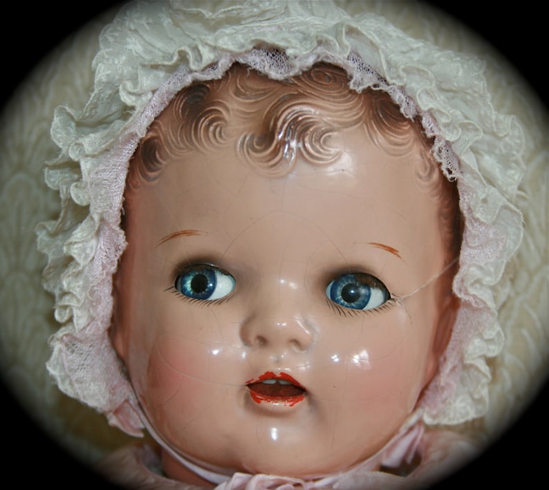 Adorable Vintage 1940's Composition Baby Doll Moving Etsy