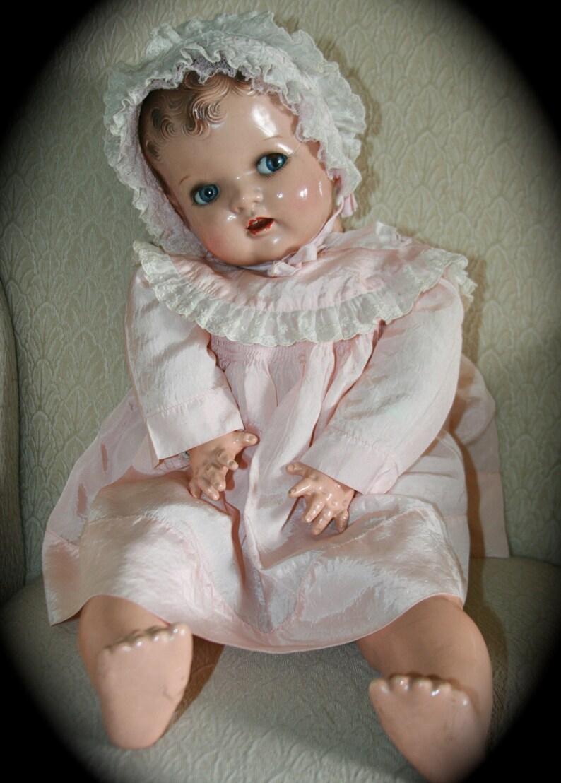 Adorable Vintage 1940s Composition Baby Doll Moving Etsy