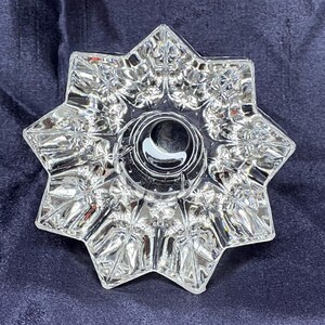 Bougeoirs vintage comète/étoile Mikasa en cristal, lot de 2 beaux bougeoirs en cristal lourds à utiliser avec des bougeoirs coniques Oh si beau !