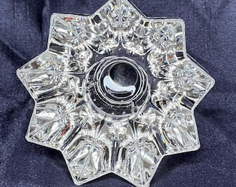Vintage Mikasa Crystal Star Candle Holders - Set of 2