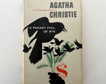 Agatha Christie "A Pocket Full of Rye" First Edition Hardcover Book