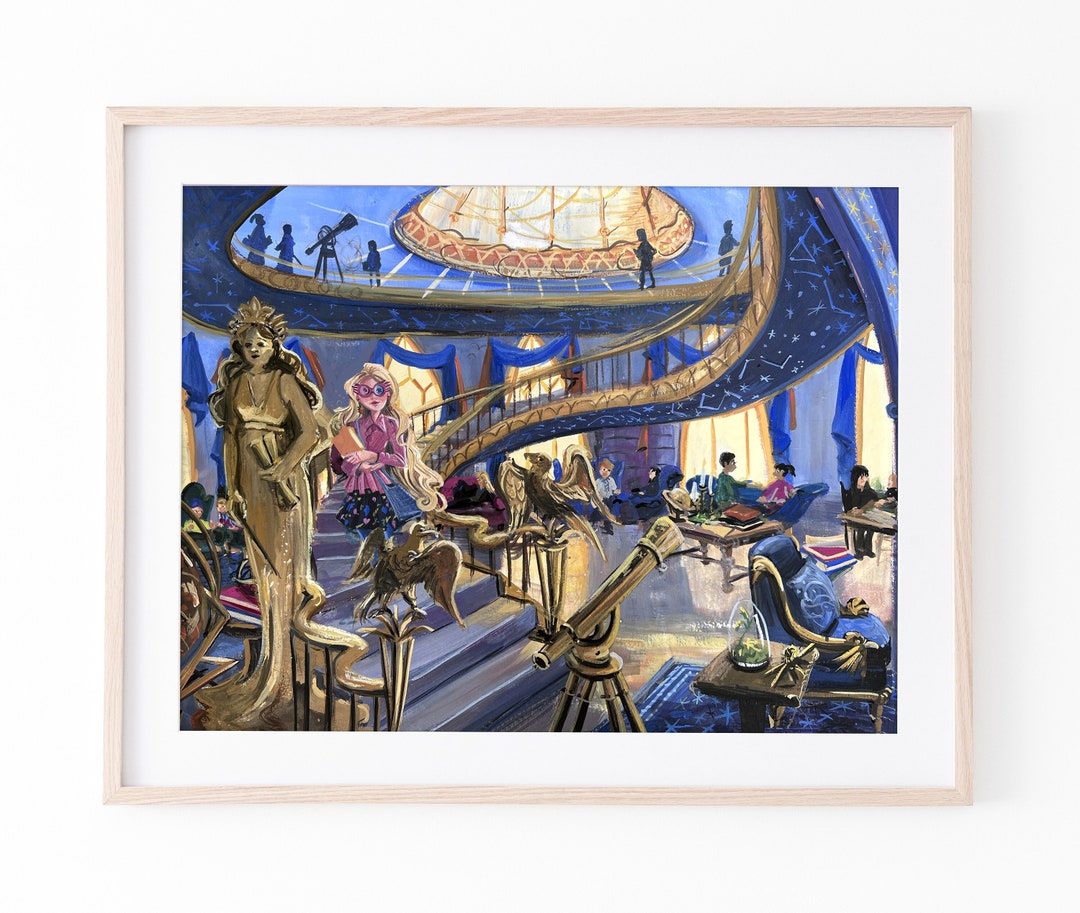 Wizard Common Room (blue) - Etsy