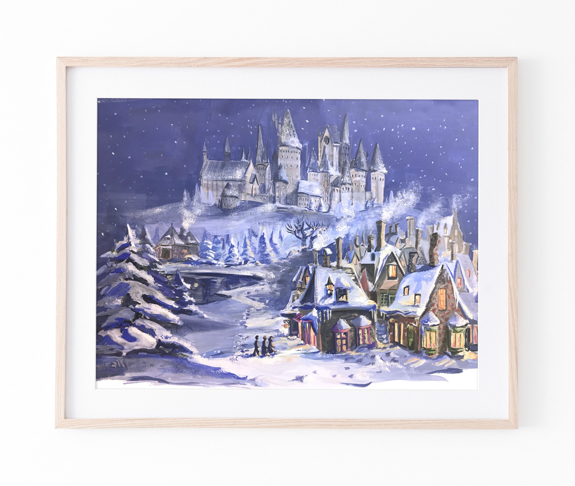Wizard Castle Dragons Wall Picture 8x10 Art Print 