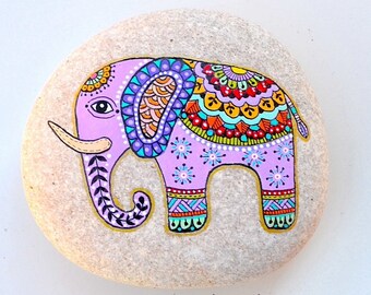 Elephant Stone - Hand Painted - I Sassi dell'Adriatico (Adriatic Sea Stone)