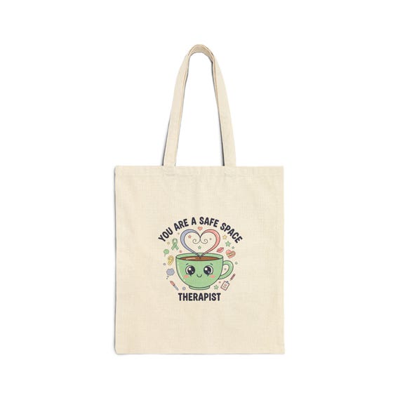 Therapist Tote Bag | Pastel Healthcare Affirmation, Wellness Professional Carryall