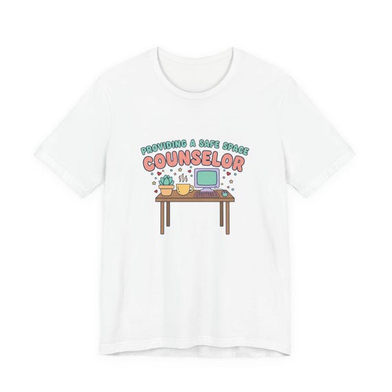 Counselor Desk Affirmation Tee | Pastel Healthcare Affirmation Shirt