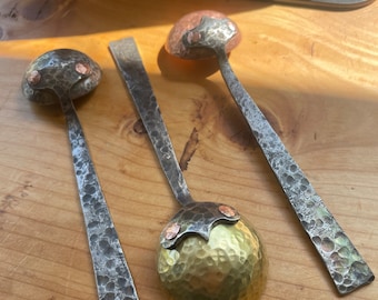 Hand Forged Metal Coffee Scoop: Kitchen Spoon