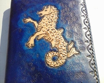 Medieval Seahorse Hippocampus Leather Journal