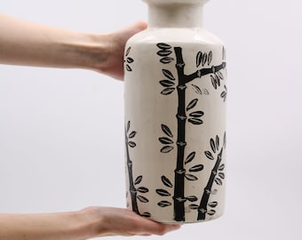 Lombok Motif Straight Handmade Vase