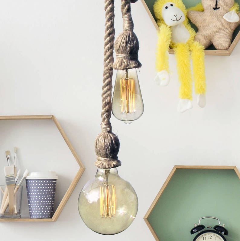 Two Way Nautical Rope Lighting - Etsy - Nautical Rope Lighting For Indoors