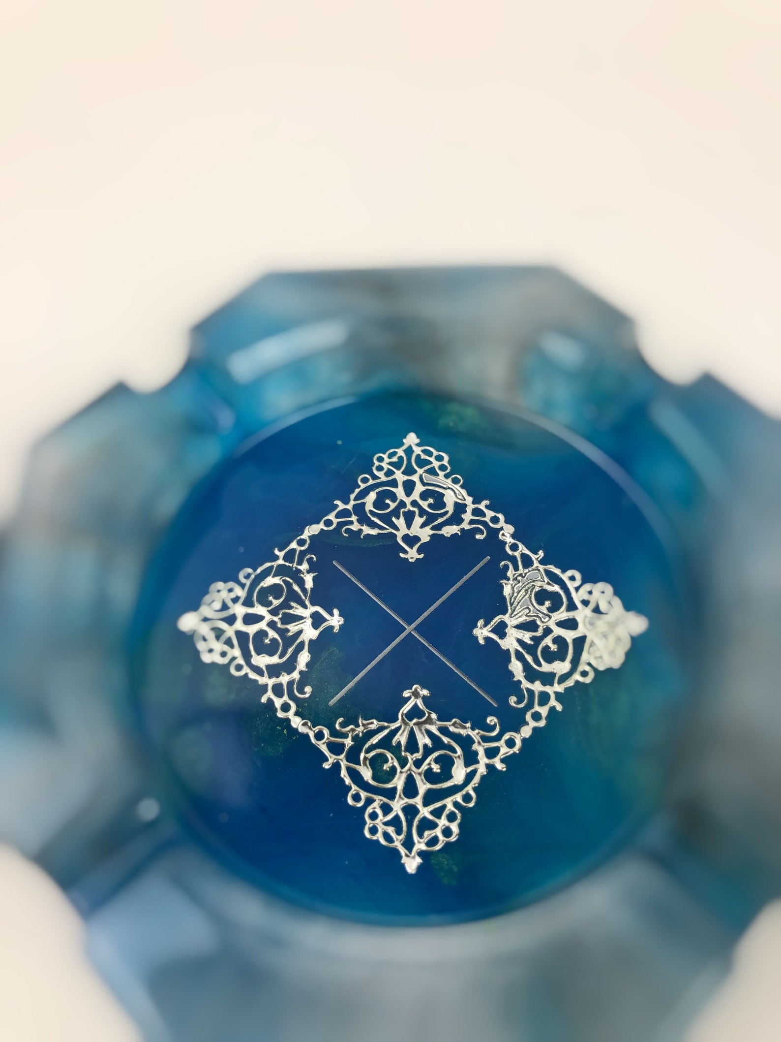 Marble Ashtray made of Resin Etsy