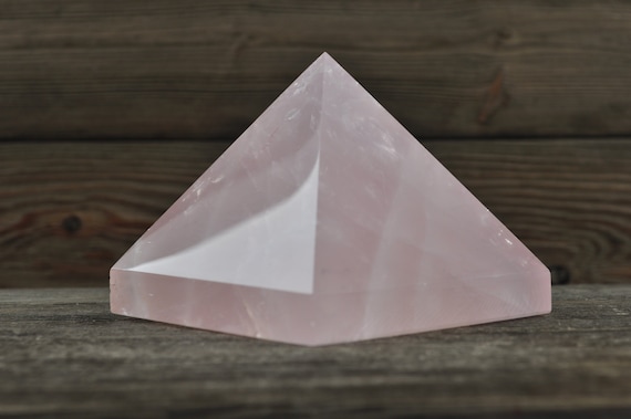 Beautiful Rose Quartz Pyramid, 3.25 inches!