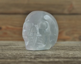 Rainbow Fluorite Crystal Skull! 2 Inch Halloween Decor, Skull Decor, Gothic Home Decor, Memento Mori, Goth Decor, Crystal Decor