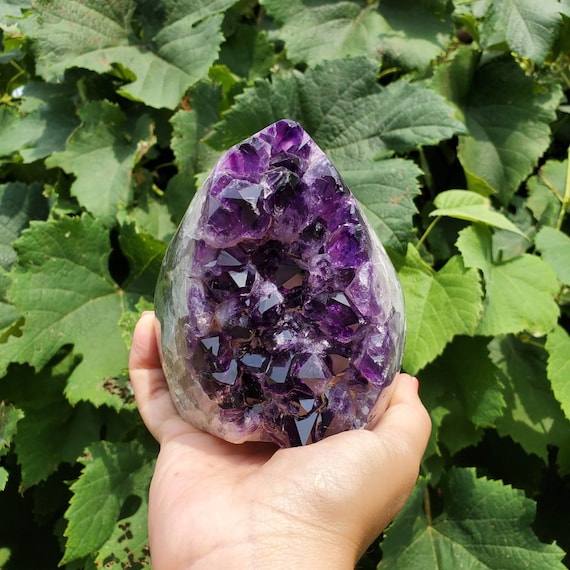 Amethyst, Geode, Birthstone, Unique Gift, Home Decor, Boho Decor, Crystal Decor, PL1-016