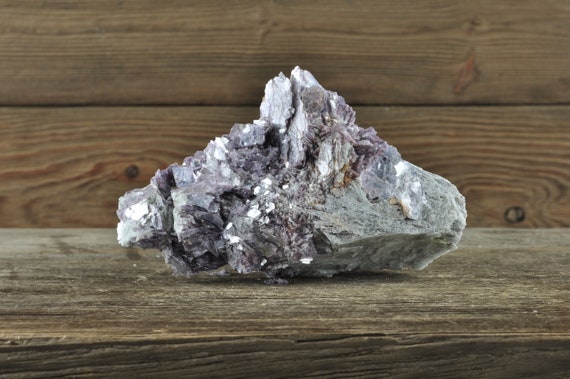 Purple Mica, Lepidolite Crystal, Mica Cluster, Mica Specimen, Crystal Decor, Home Decor, Purple Crystal, Mineral