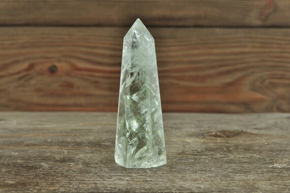 Prasiolite Crystal Point, Prasiolite, Green Amethyst, Crystal Point, Green Crystal, Crystal, Crystal Healing, Crystal Grid