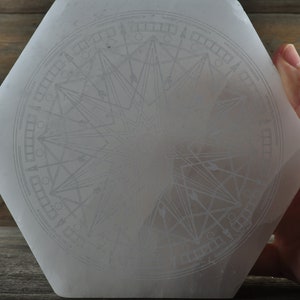 Etched Selenite Gridding Plate Large image 4