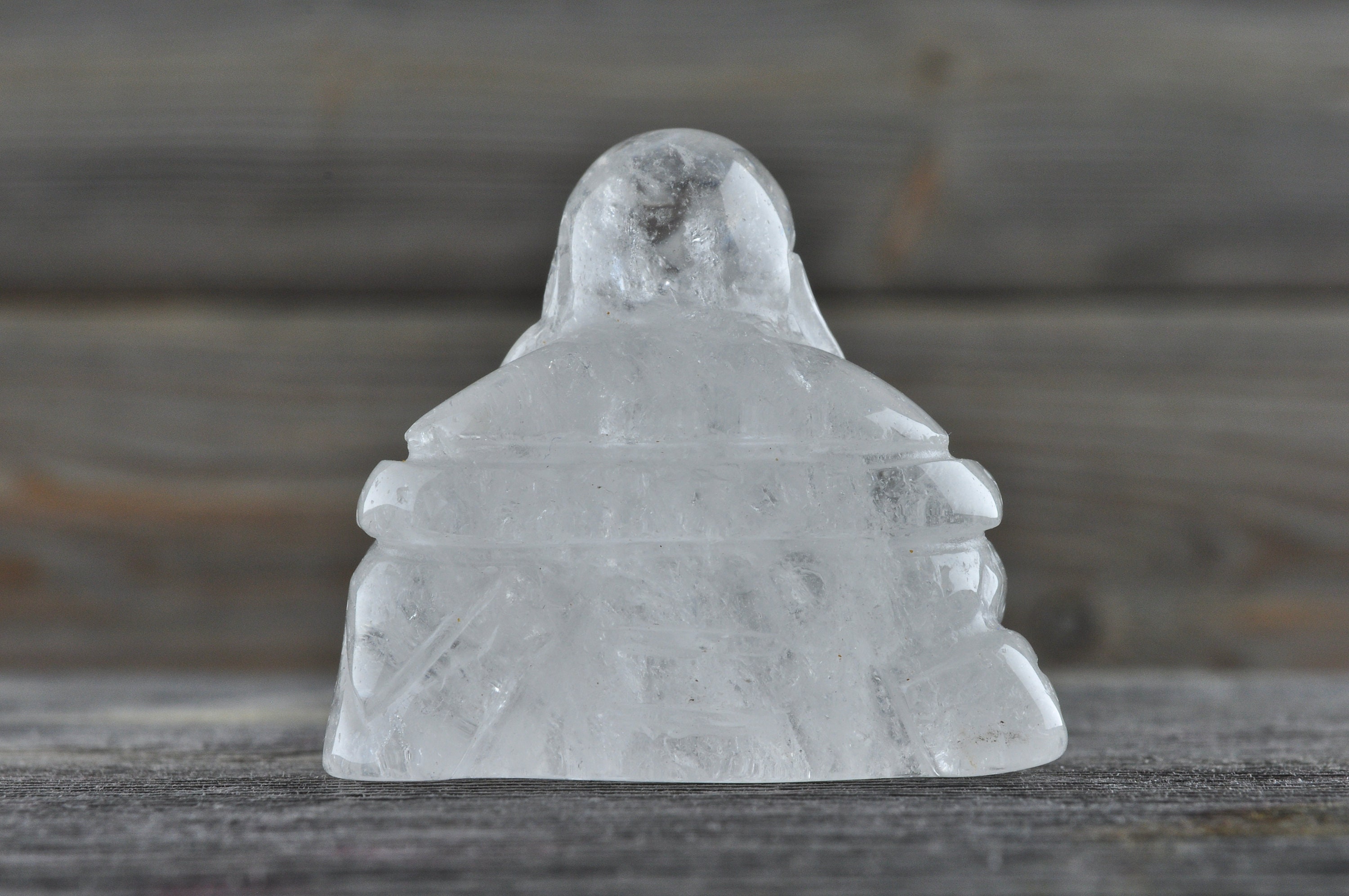 Beautiful Clear Quartz Buddha Carving