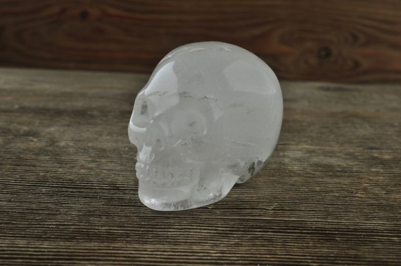 Chlorite Quartz Crystal Skull, 2 inch! Halloween Decor, Skull Decor, Gothic Home Decor, Memento Mori, Goth Decor, Crystal Decor