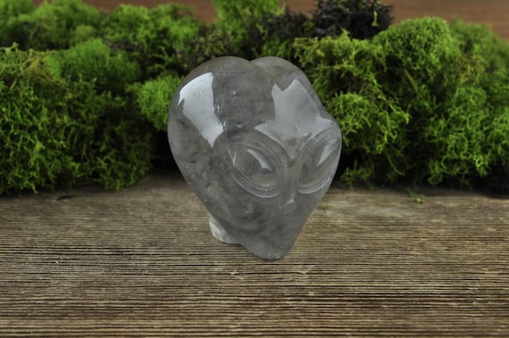 Natural Realistic Rare Grey Quartz Alien Crystal Skull, 2inch! Starbeing, Alien, ET, Alien Skull, Crystal Alien