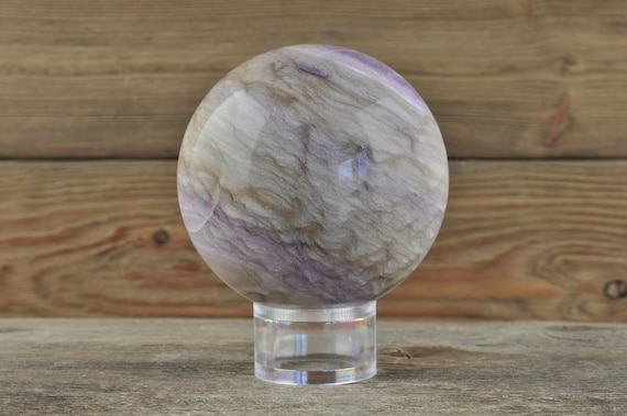 Gorgeous Silky Fluorite Sphere, 3 inches!