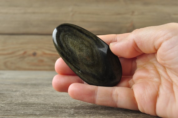 Gold Sheen Obsidian Palmstone!