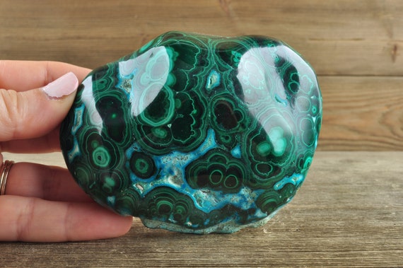 Malachite with Chrysocolla, Heart Chakra, Crystal, Reiki, Green Crystal, Crystal Healing, Home Decor, Crystal Decor, Malachite, Chrysocolla