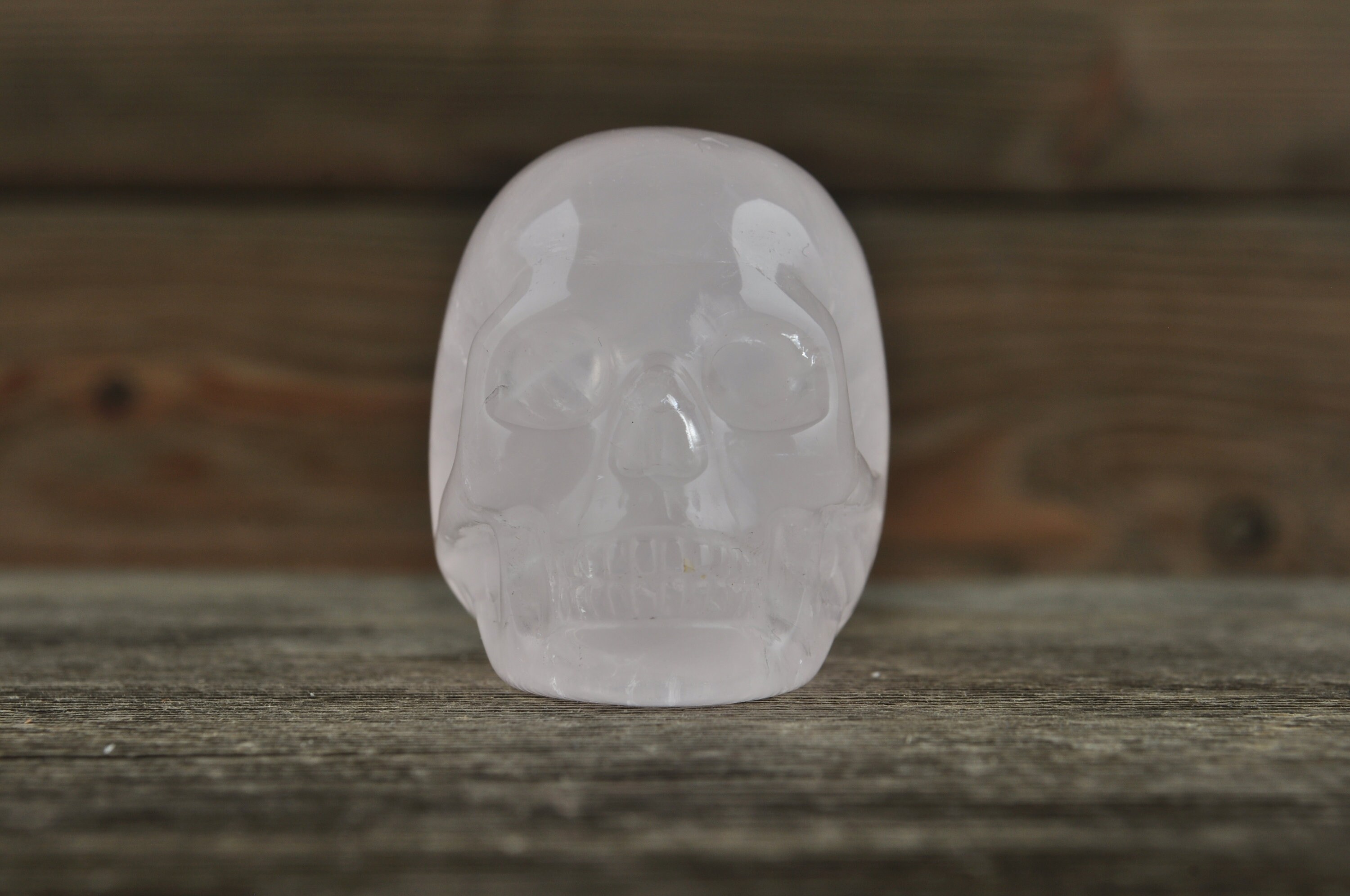Rose Quartz Crystal Skull, 2 inch! Halloween Decor, Skull Decor, Gothic