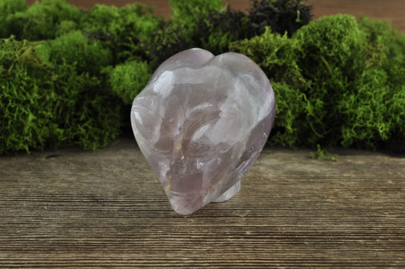 Natural Realistic Fluorite Alien Starbeing Crystal Skull, Mini!