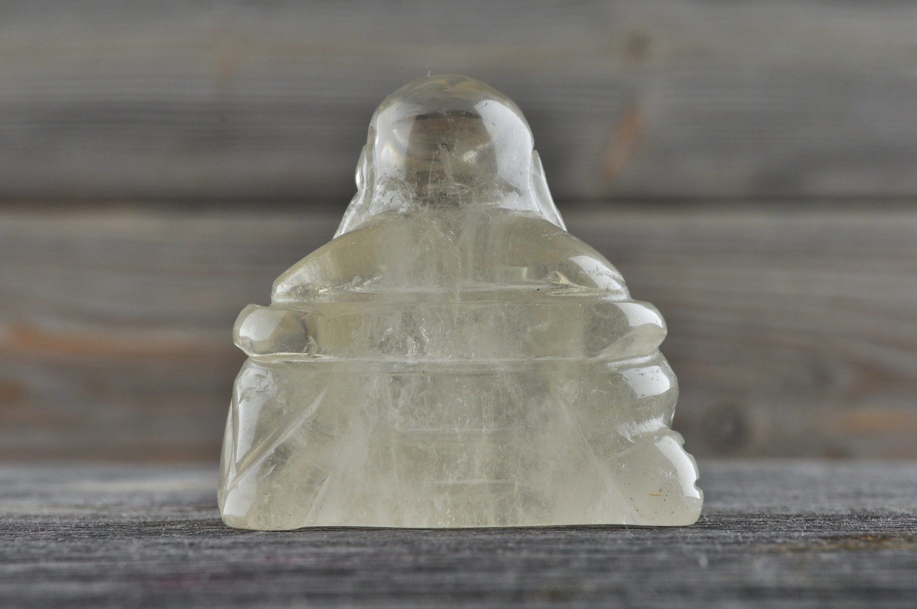 Beautiful Clear Quartz Buddha Carving