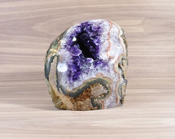 Amethyst, Geode, Birthstone, Unique Gift, Home Decor, Boho Decor, Crystal Decor, PL2-028