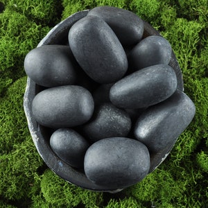 SELTENE Shungit Tumbles, Shungit Crystal, Shungite, Natural Shungite, Crystal Decor, Home Decor, Lila Kristall, Mineral