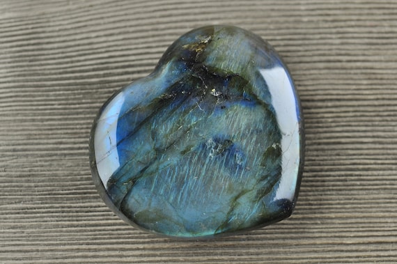 AAA Quality Labradorite Hearts, 2 inches!