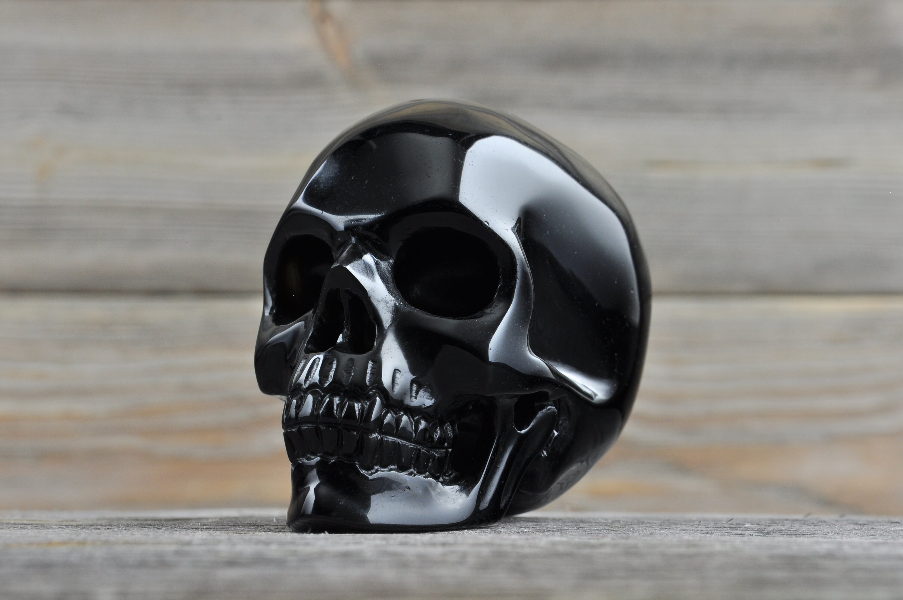 wholesale black obsidian stone scrying mirro