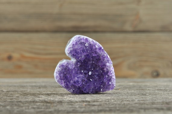 Amethyst Heart, Amethyst, Geode, Birthstone, Unique Gift, Home Decor, Boho Decor, Crystal Decor,