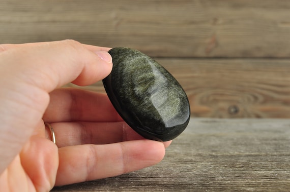 Gold Sheen Obsidian Palmstone!