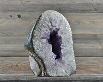 Amethyst, Geode, Birthstone, Unique Gift, Home Decor, Boho Decor, Crystal Decor, PL4-027!