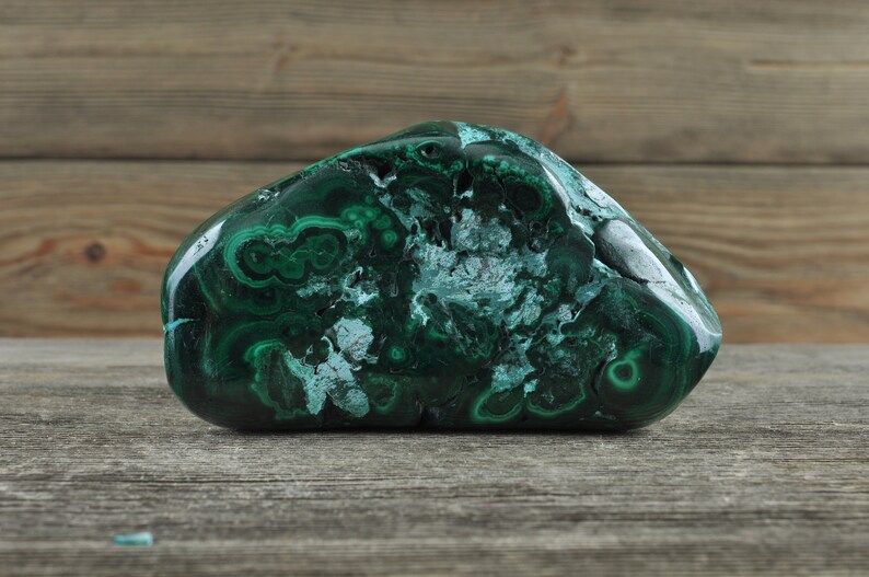 Rare Natural Malachite with Chrysocolla