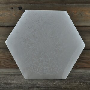 Etched Selenite Gridding Plate Large image 2