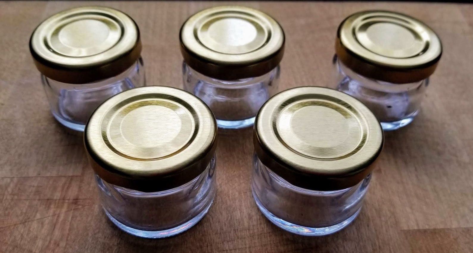 18 X 25ml. Small Glass Sample Clear Jar With Screw Top Lid Etsy UK