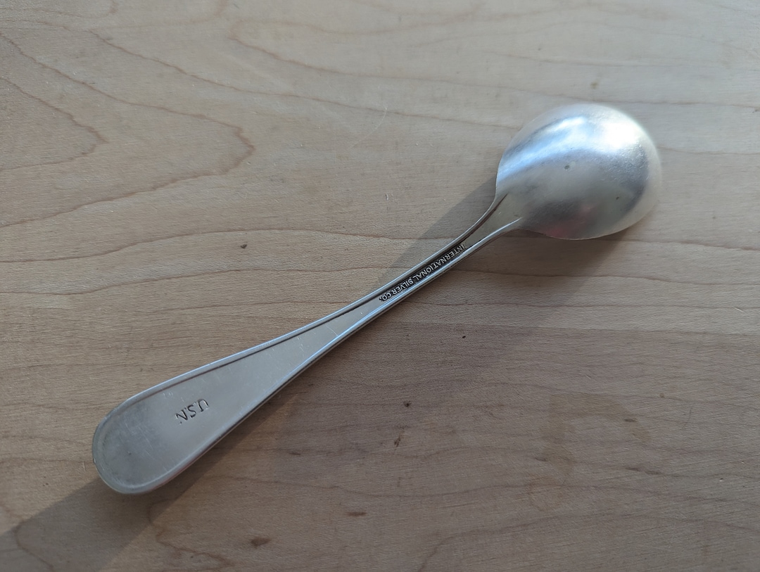 Vintage Collectible US Navy USN Sugar Spoon 5 3/4 by International