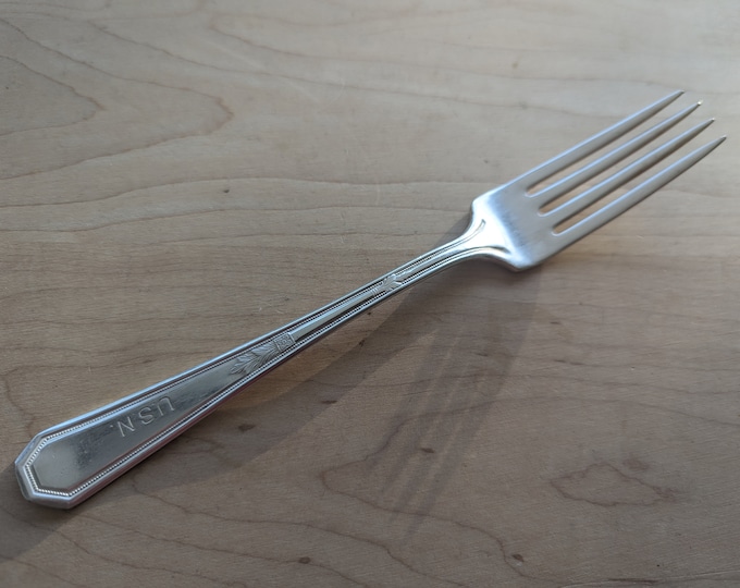 Vintage USN Spoon Silco Stainless US Navy Etsy